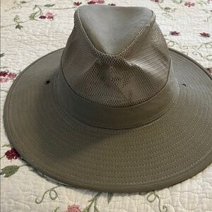 Khaki Wide Brim Hat